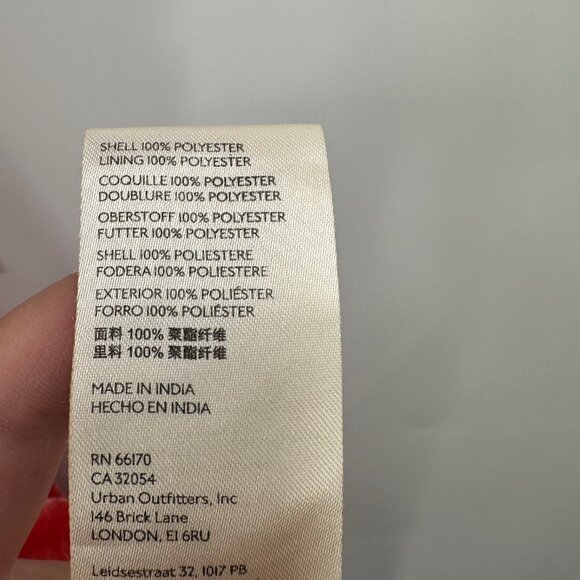 Free People Tangerine Crushed Velvet Gumdrop Mini Dress size M Smocked Open Back - Picture 9 of 10